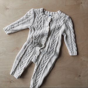Waffle Knit Baby One Piece